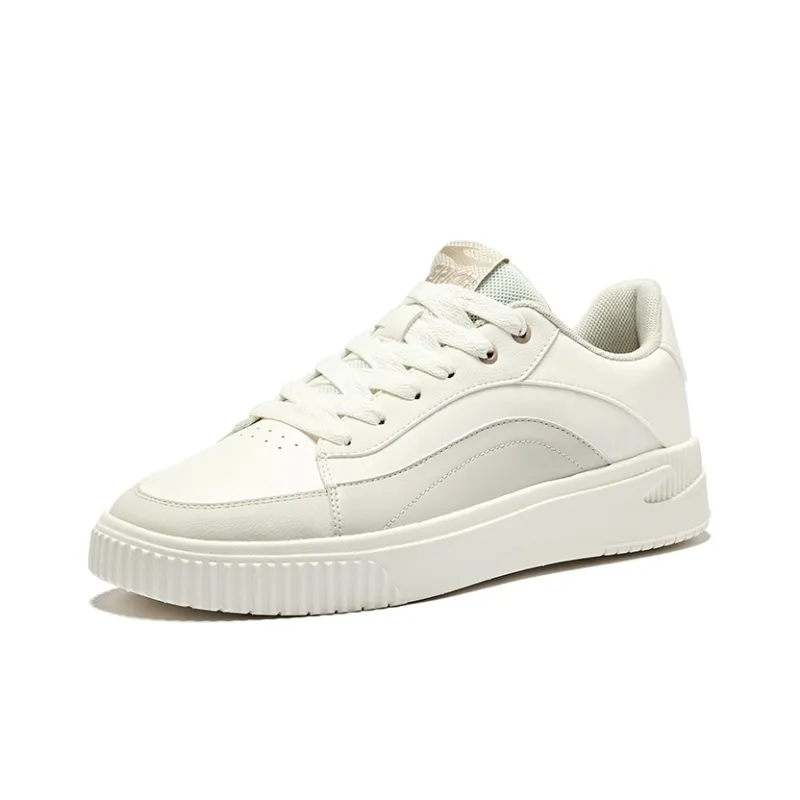 Erke Flying Cranes Anti Slip Wear Resistant Low Top Skateboard Shoes Men's Microcrystal White Wild Gray-2