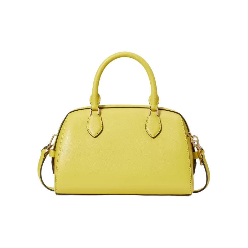 Kate Spade Saffiano Leather Handbag, Shoulder Bag, Crossbody Bag Women's Lime Yellow-3