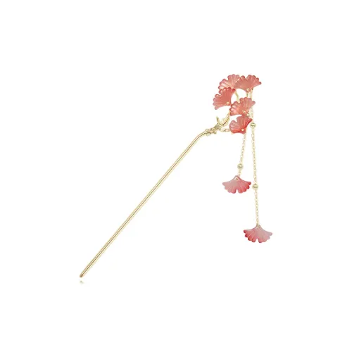 AGOVSKI Hairpins Women's Elegant Ginkgo Tassel Hairpin