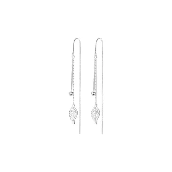 MISS TOOYA S925 Silver Drop Earrings Women's
