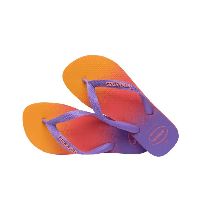 Havaianas Top Fashion Slip Resistant Flip Flops Women's Orange Purple-2