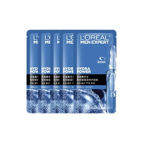 L'OREAL 남성용 얼굴 마스크 수분 공급 남성