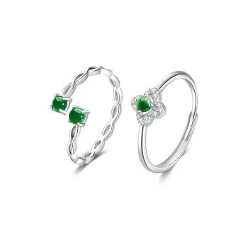 North Cain Glutinous Jade Rings Unisex