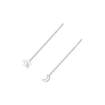 UTD S999 Silver Drop Earrings Women's