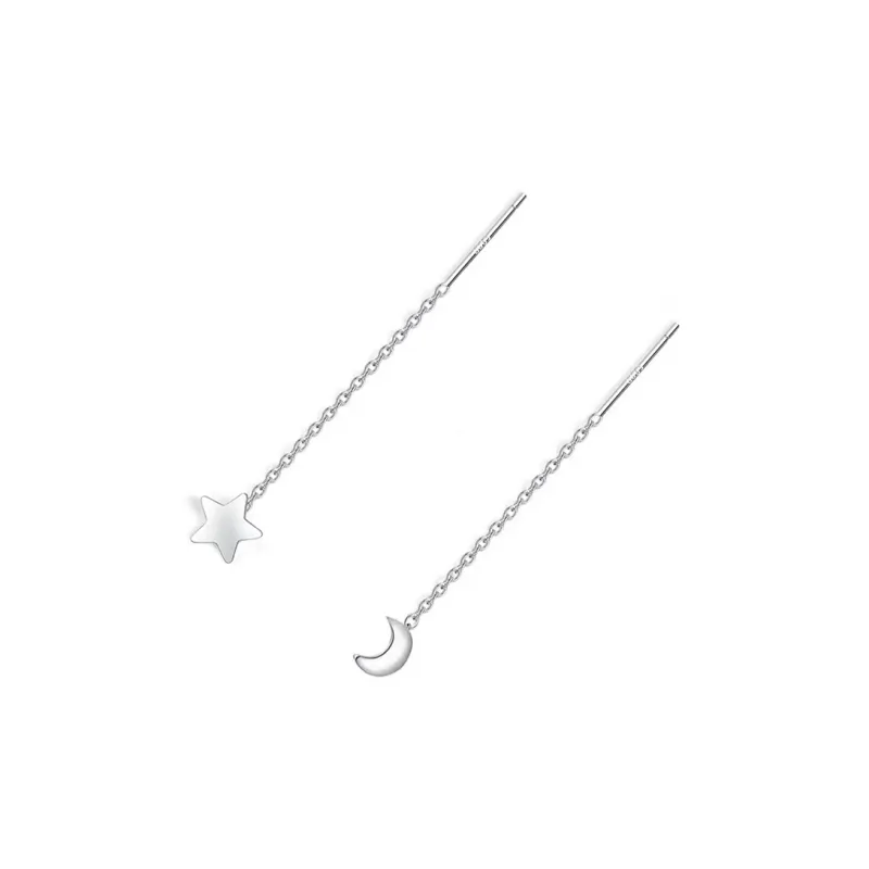 UTD S999 Silver Drop Earrings Women's-0