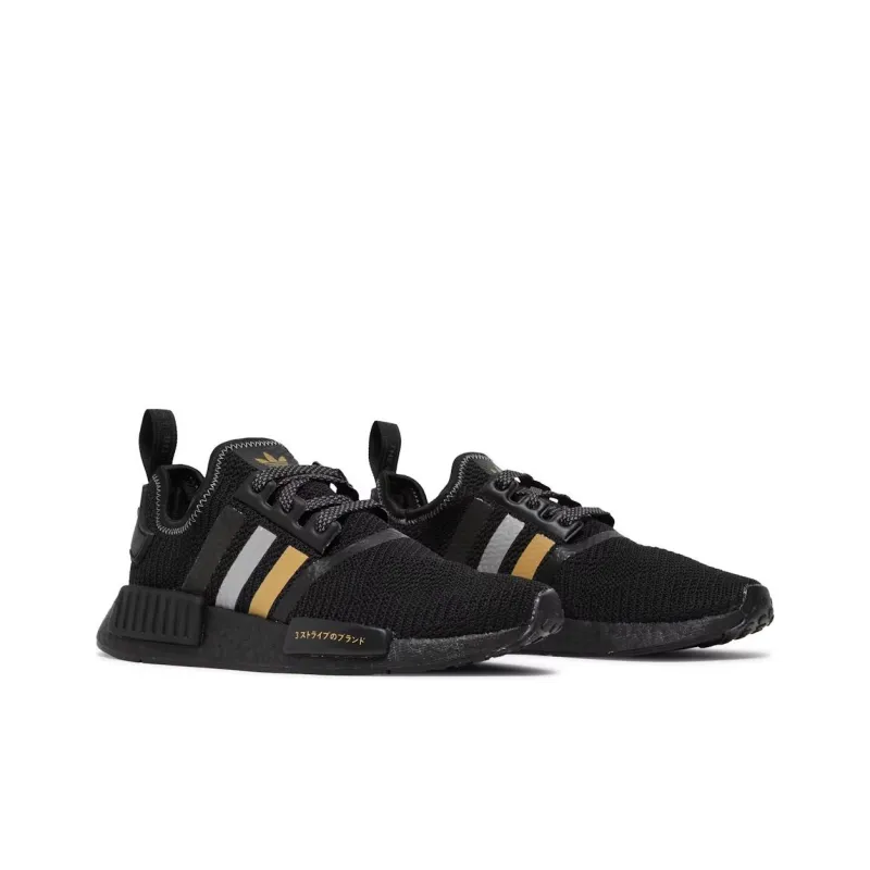 Adidas Nmd R1 Black Gold Metallic-2