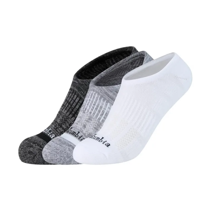 Columbia Ankle Socks Women's 3 Pack White+Gray+Black-0
