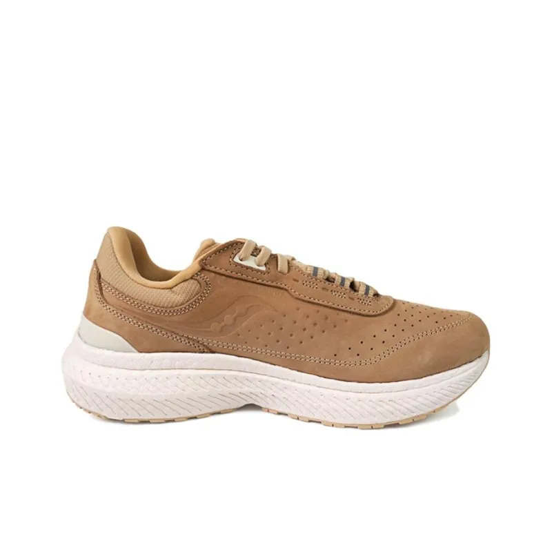 Saucony Cushioning Anti Slip And Wear Resistant Low Top Casual Running Shoes Unisex Brown White-1
