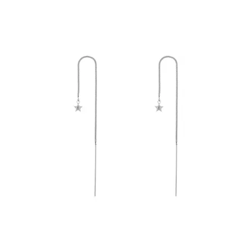 SAINT LAURENT Drop Earrings Women's Silver