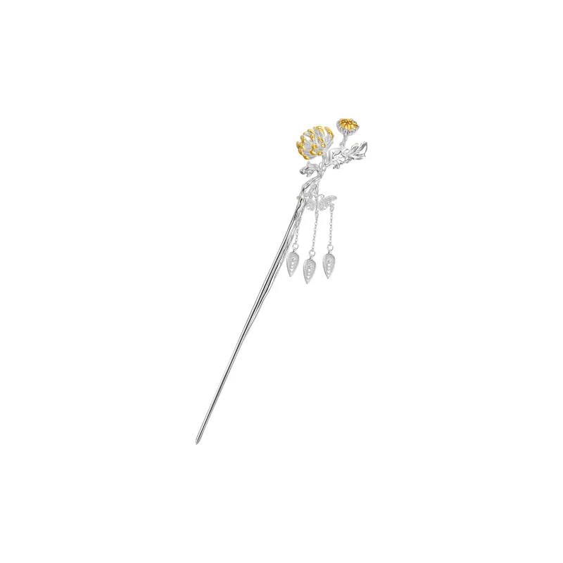 Hurry That Year 925 Sterling Silver Hairpins Women's-8