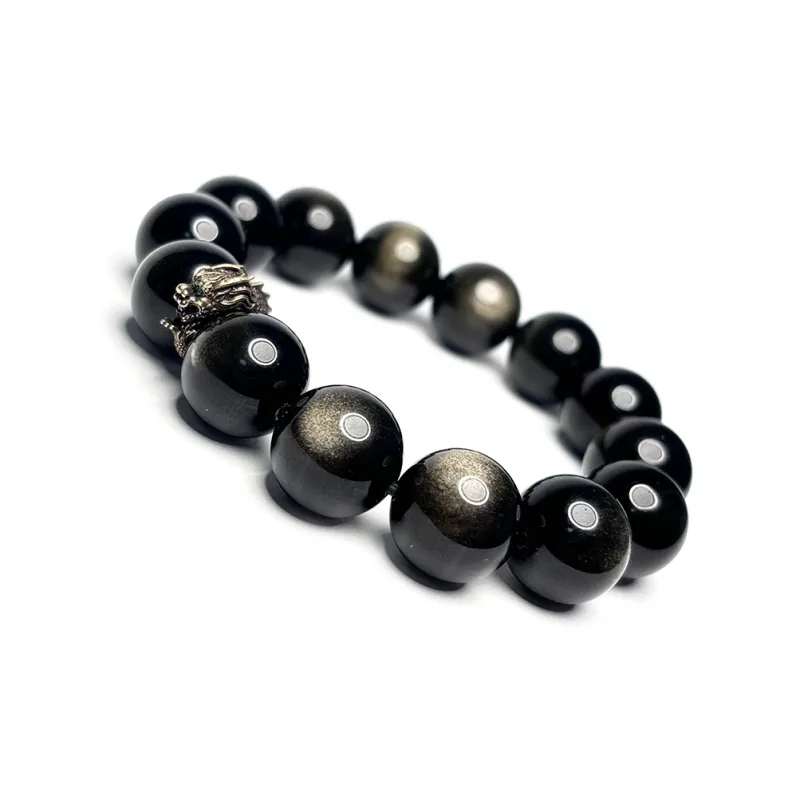 MOUNTAINS AND MANS Obsidian Bracelets Men's-1