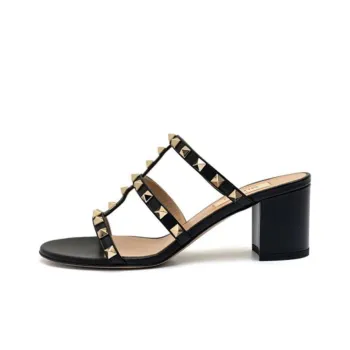 Valentino Garavani Rockstud 60mm Leather Mule Sandals