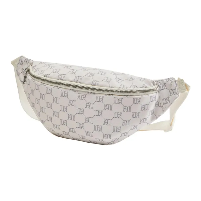 LiNing Sports Life Collection Polyester Crossbody Fanny Pack Regular Unisex White & Dark Ship Blue-2