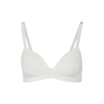 HUGO BOSS Stretch-Jersey Triangle Bra With Logo Straps Bra Women's White