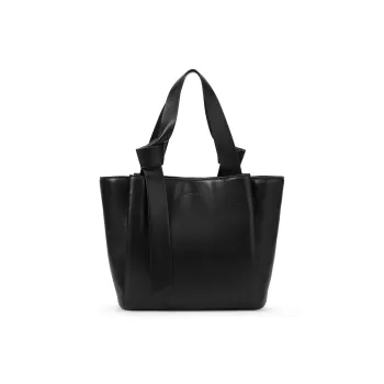 CHARLES&KEITH Synthetic Leather Shoulder Bag Tubas Women's Chalk White/Noir Black