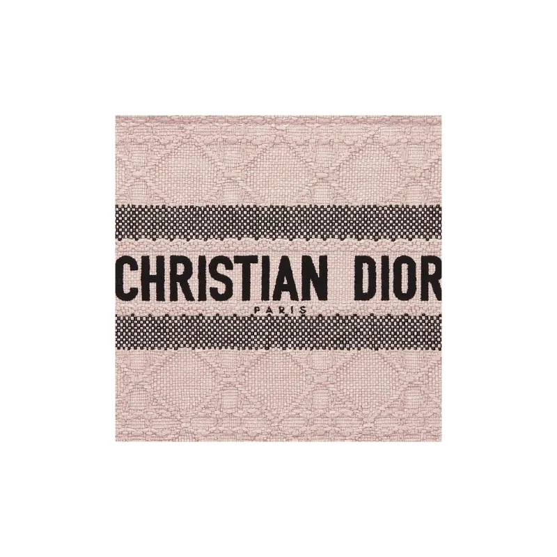 DIOR BookTote Raffia Grass Tote Bag Shopping Bag Handbag Medium Size Women's Rouge Pink-4