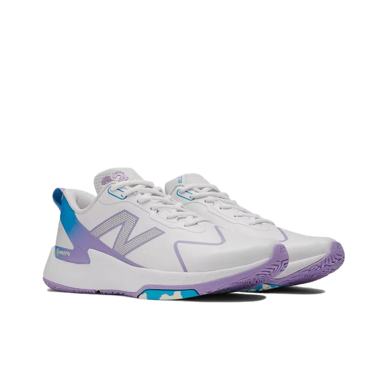 New Balance NB FuelCell Romero Duo Cushioning, Wear Resistant Low Top Training Shoes Women's White Purple Blue-2