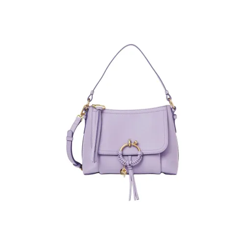 See By Chloe JOAN Series Grain Cow Leather Handbag Shoulder Bag Crossbody Bag Small Size Women's Lilac