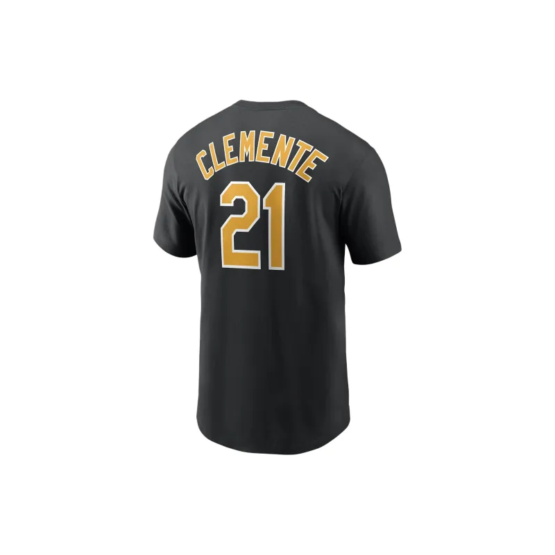 Nike Roberto Clemente Pittsburgh Pirates Cooperstown Fuse T-Shirt Men's Black-1