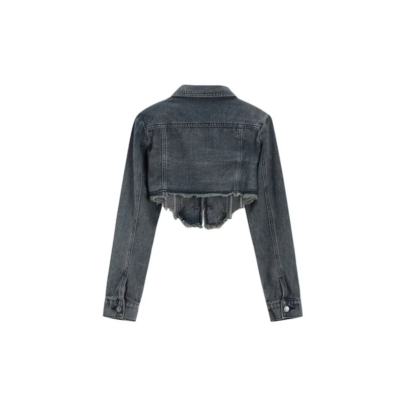 ETSE Denim Jackets Women's Blue-1