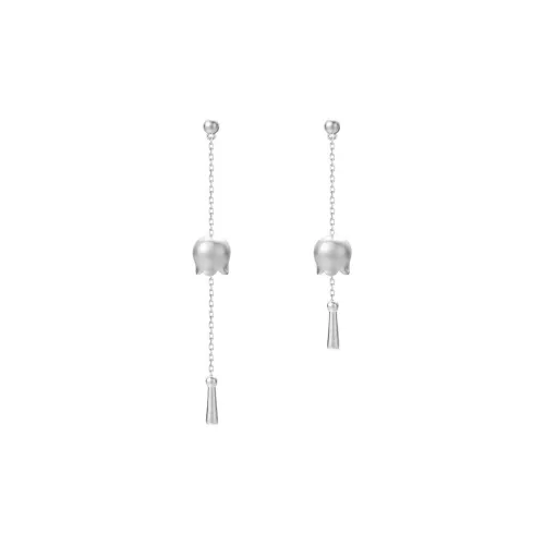 AWD Drop Earrings Women's Silver