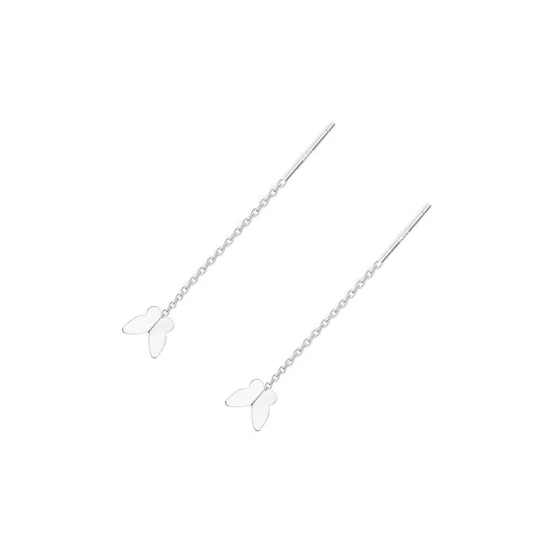 UTD S999 Silver Drop Earrings Women's-4