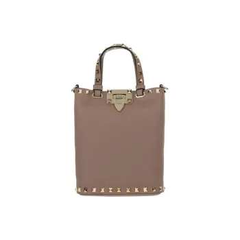 Valentino Garavani Rockstud Logo Detailed Tote Bag