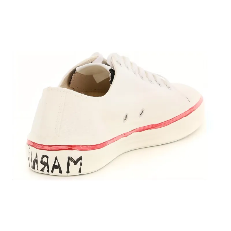 MARNI Low Top Stylish Skateboarding Shoes Women's White-4