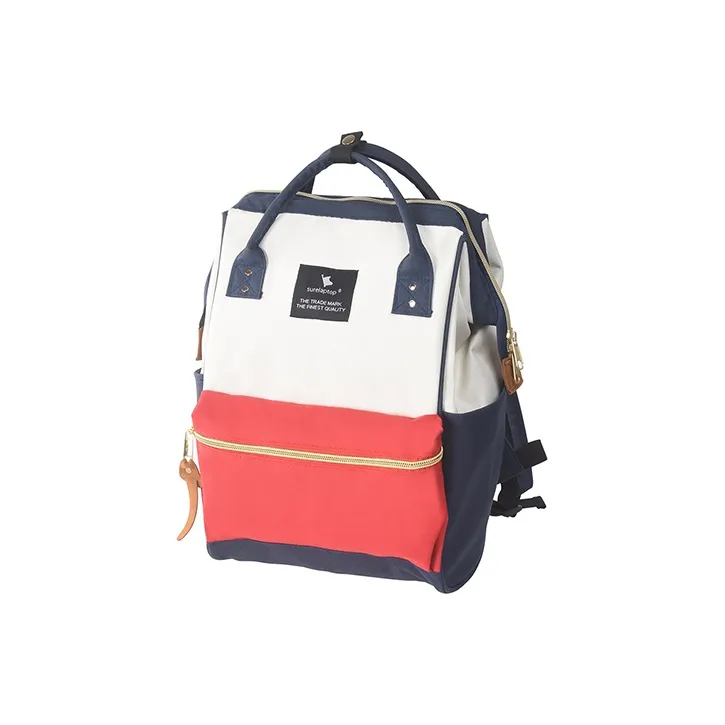 SURELAPTOP Oxford Mommy Bag, Backpack Regular Women's Beige Red Blue-8