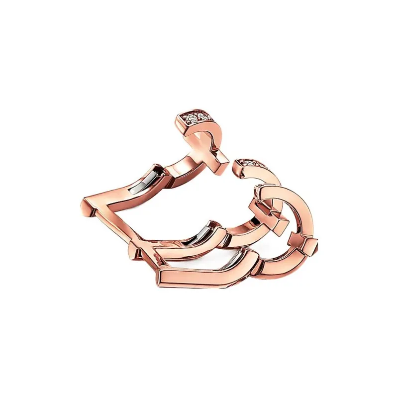 TIFFANY & CO. T Karat Gold Clip On Earrings Women's-4