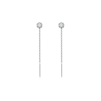 AIDIER S999 Fine Silver Drop Earrings Women's