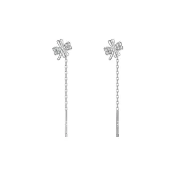 AITAO 999 Fine Silver Drop Earrings Women's