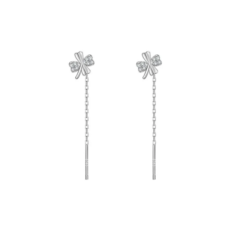AITAO 999 Fine Silver Drop Earrings Women's-0