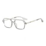 Transparent Gray Frame with Blue Light Blocking Technology