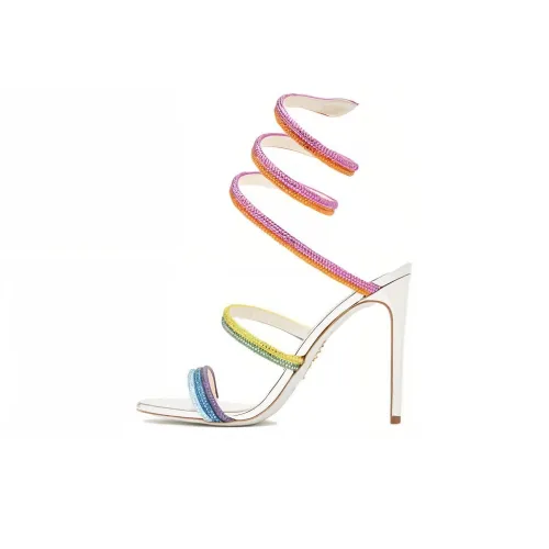 René Caovilla Rainbow 105mm Leather Sandals