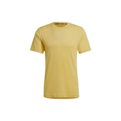 Adidas Clothing T-Shirts Men Yellow