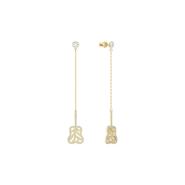 Swarovski My Hero Drop Earrings Women's Gold-1