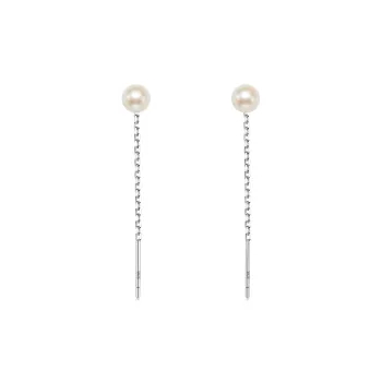 AGOVSKI S925 Silver Drop Earrings Women's