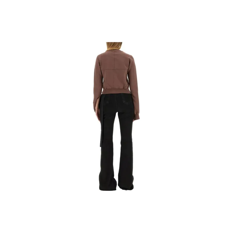 Rick Owens DRKSHDW Pentagram Patch Cropped Sweatshirt-1