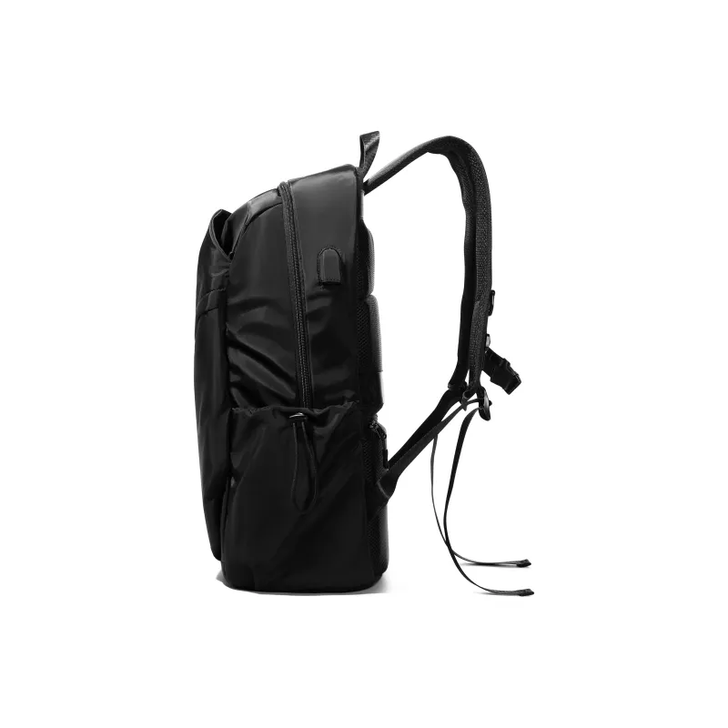 WONHOX Fabric Backpack Computer Backpack Travel Bag Backpack Regular Unisex Black-4