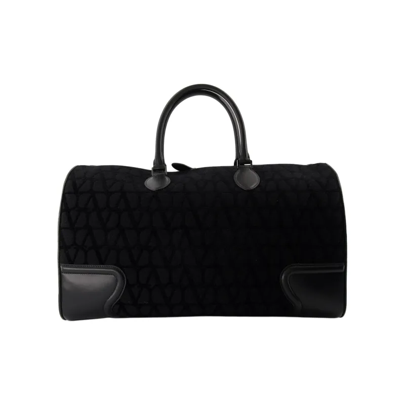 Valentino Garavani Toile Iconographe Zipped Duffle Bag-1