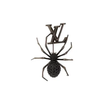 LOUIS VUITTON Spider Clip On Earrings Men Black