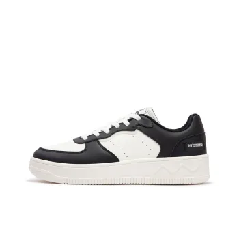 361° Air Force One Anti Slip Wear Resistant Low Top Skateboard Shoes Men's White Black