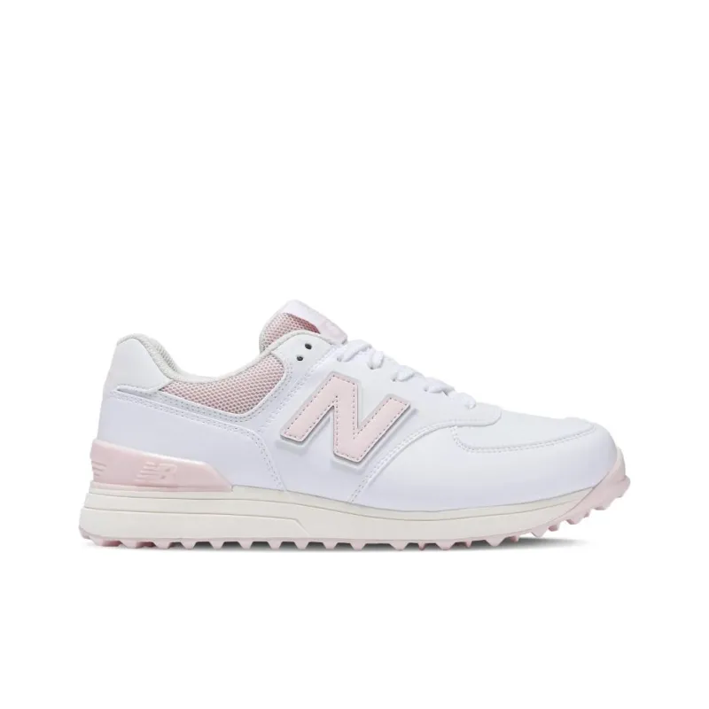 New Balance NB 574 V3 SL B3 Cushioning, Wear Resistant Low Top Golf Shoes Women's White Pink-1