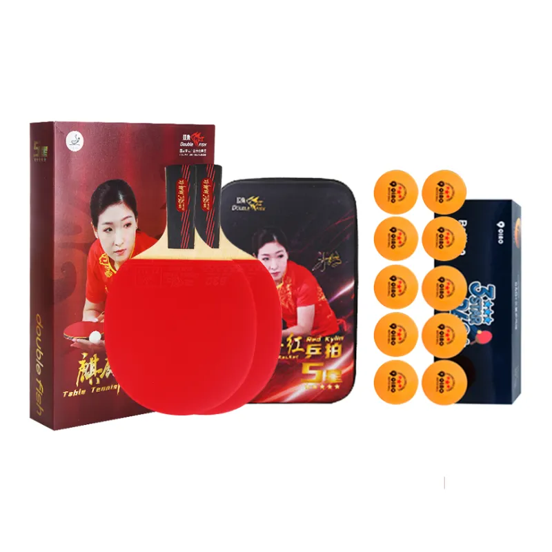 DOUBLEFISH Ping Pong Paddles Unisex Thick 1.6mm-6