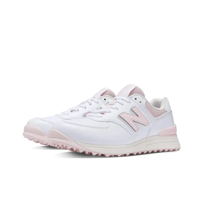 New Balance NB 574 V3 SL B3 Cushioning, Wear Resistant Low Top Golf Shoes Women's White Pink-2