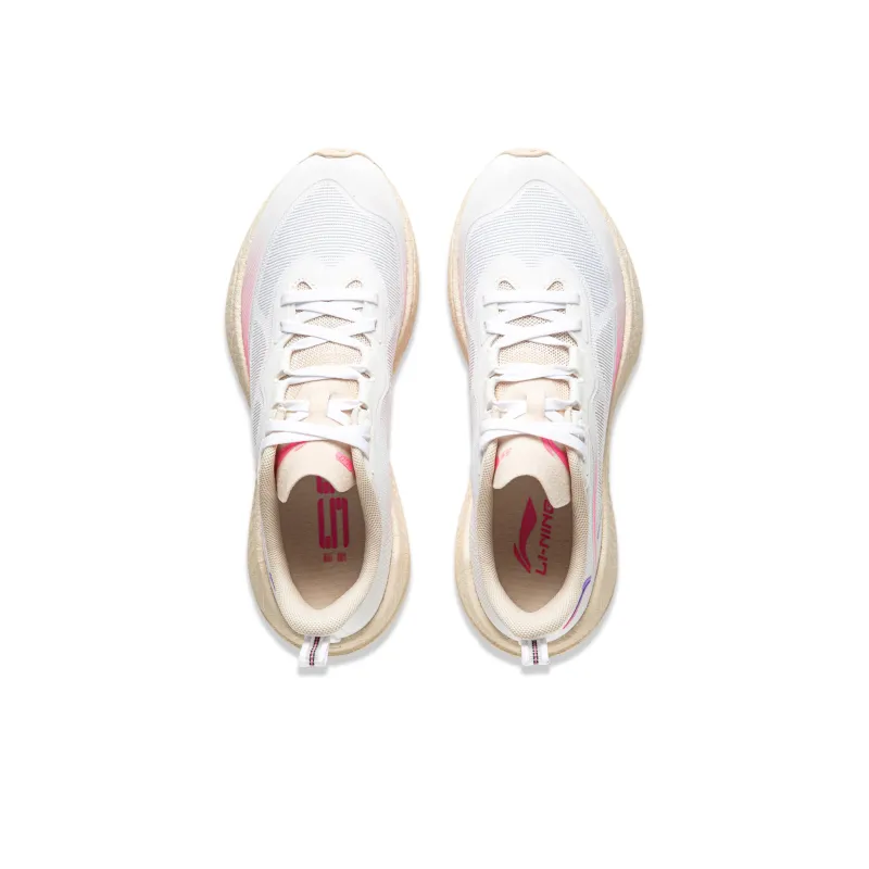 LINING WuShi 5S 4.0 Running Shoes Women's Low Top Standard White-3