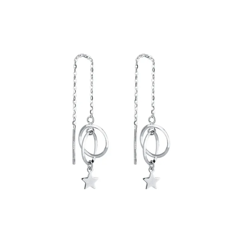U state 999 Fine Silver Drop Earrings Women's-0