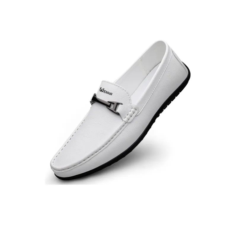 Wen Nai Loafers Men White-2
