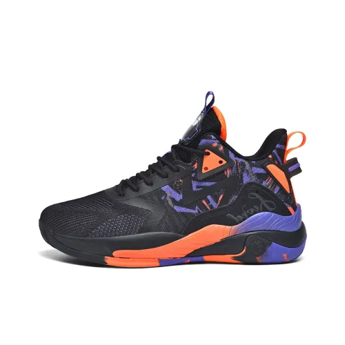 Black tailed Deer Cushioning Abrasion Resistant Breathable Slip Resistant High Top Basketball Shoes Men's